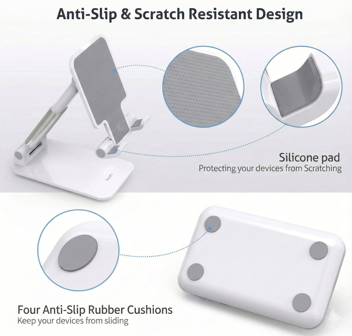 Portable & Height Adjustable Mobile & Table Stand
